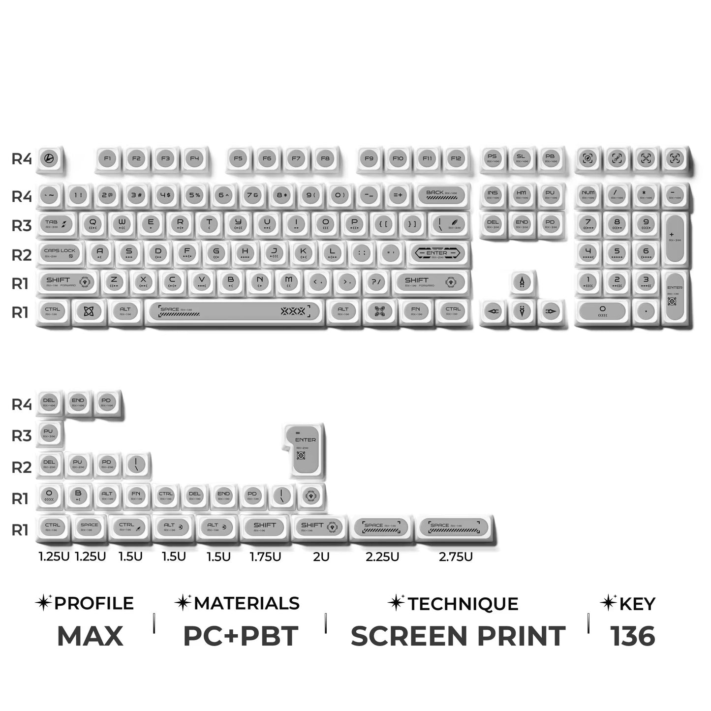 Cats Eye New Concept UV Printed Backlit Keycaps