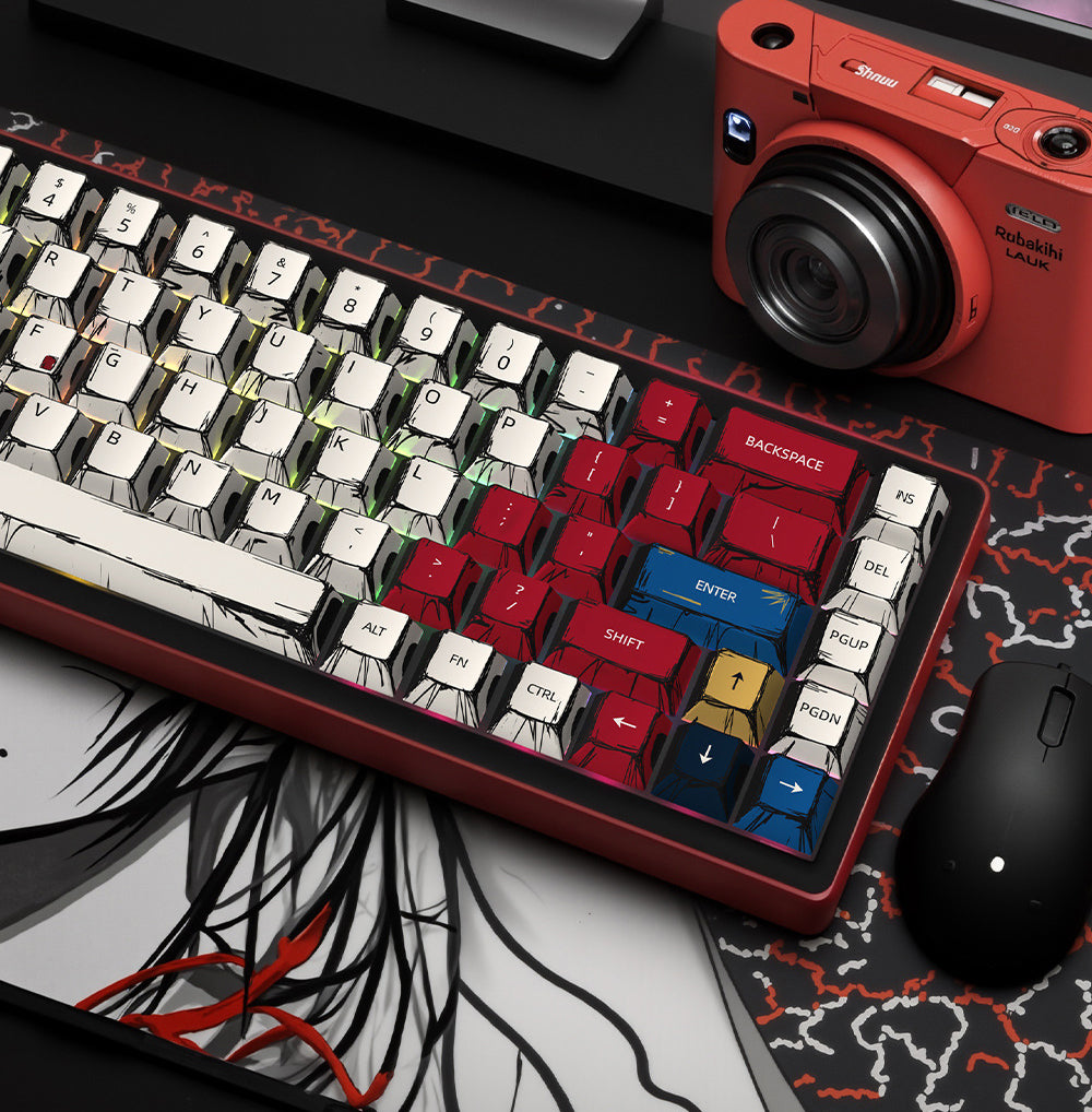 Manga Adaptation Comic Themed PBT Keycaps [Multi Color]