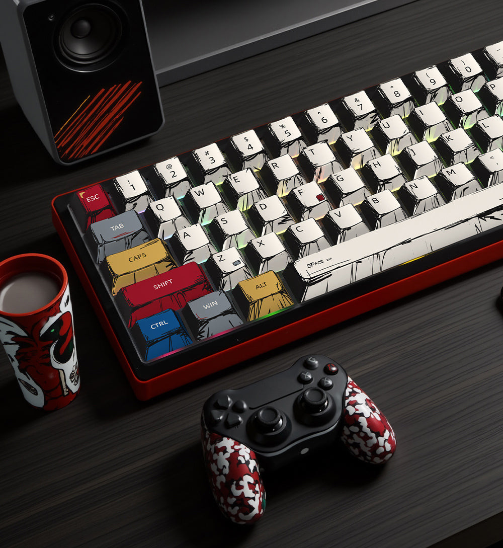 Manga Adaptation Comic Themed PBT Keycaps [Multi Color]
