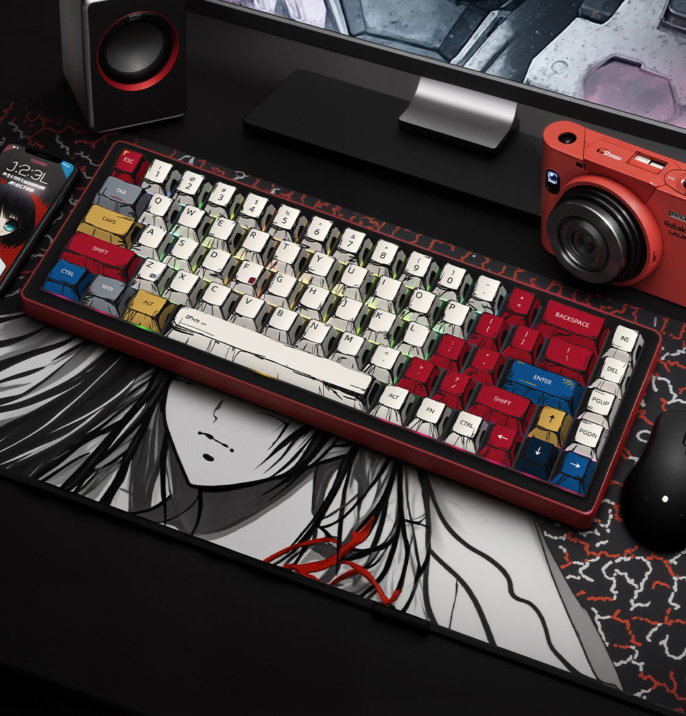 Manga Adaptation Comic Themed PBT Keycaps [Multi Color]