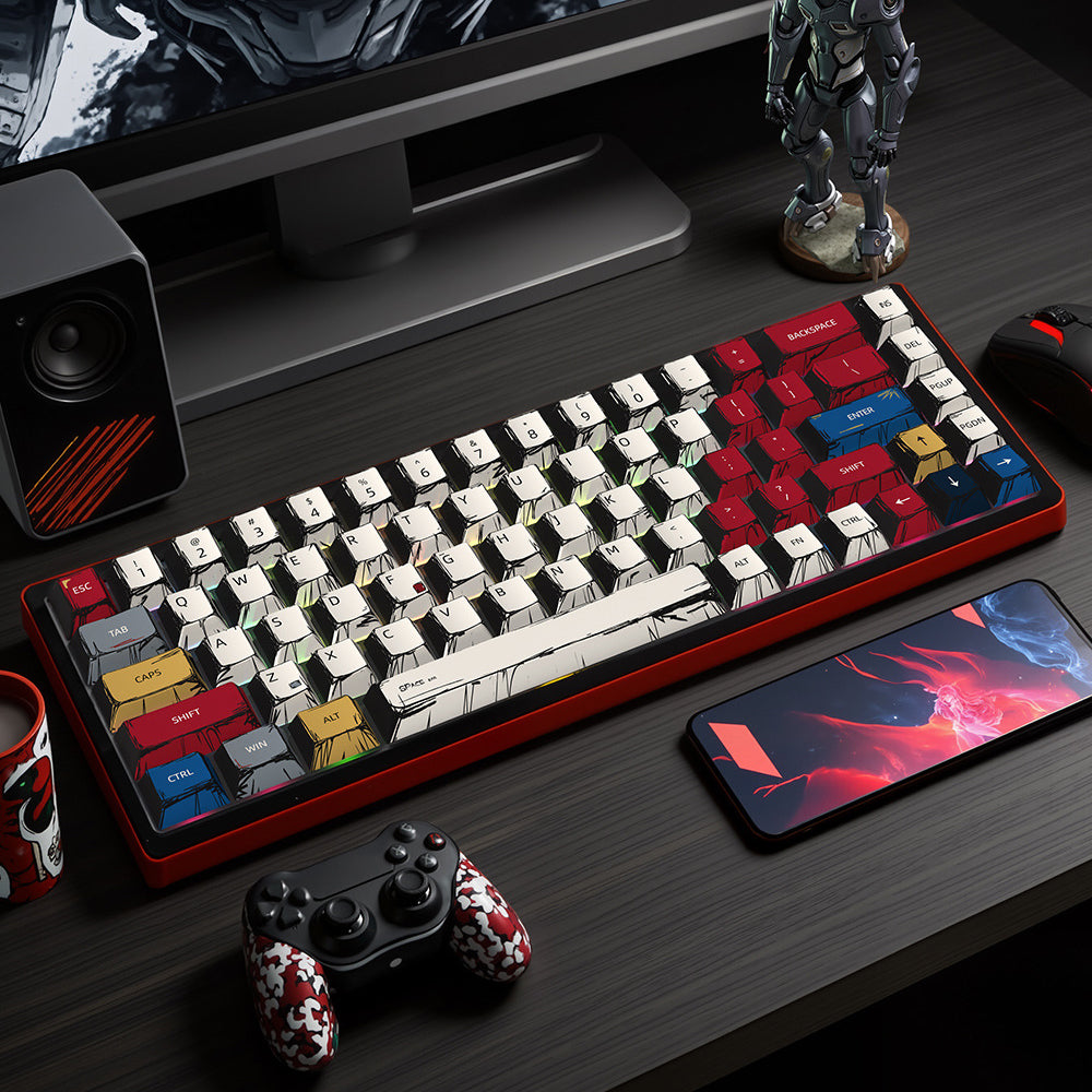 Manga Adaptation Comic Themed PBT Keycaps [Multi Color]