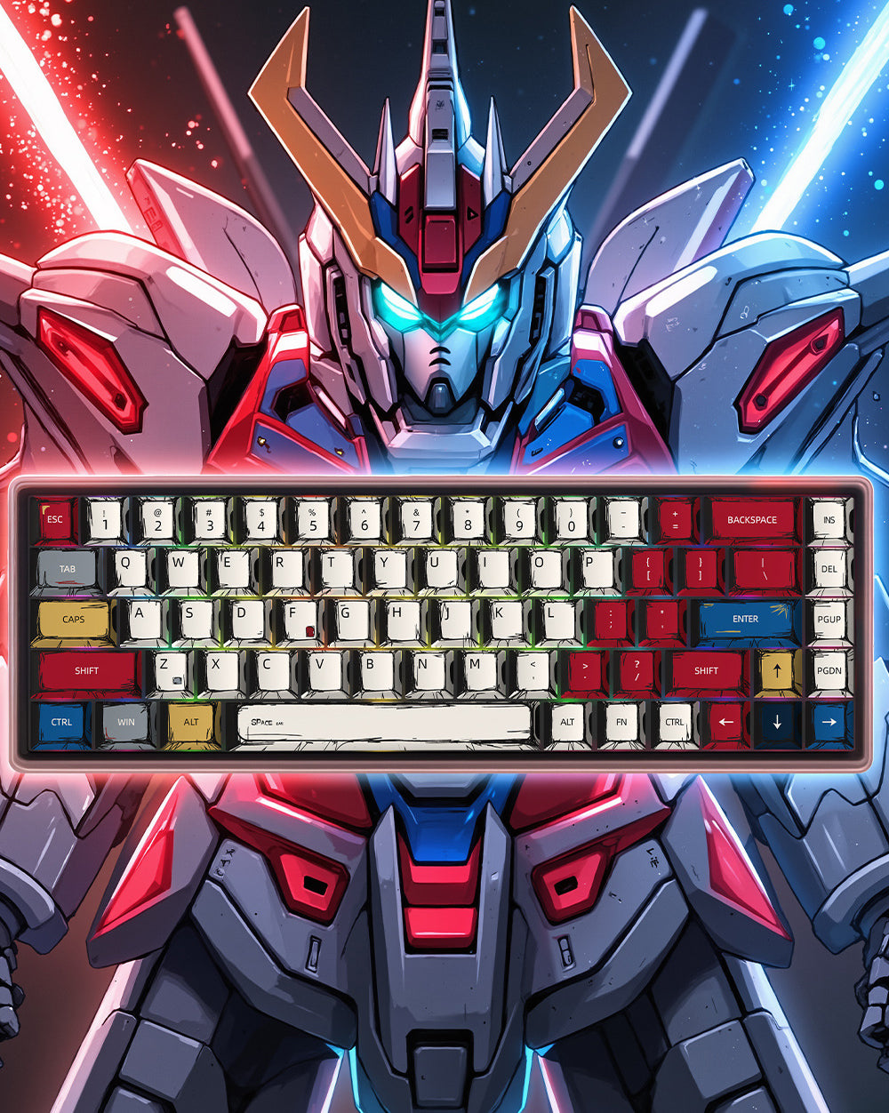 Manga Adaptation Comic Themed PBT Keycaps [Multi Color]