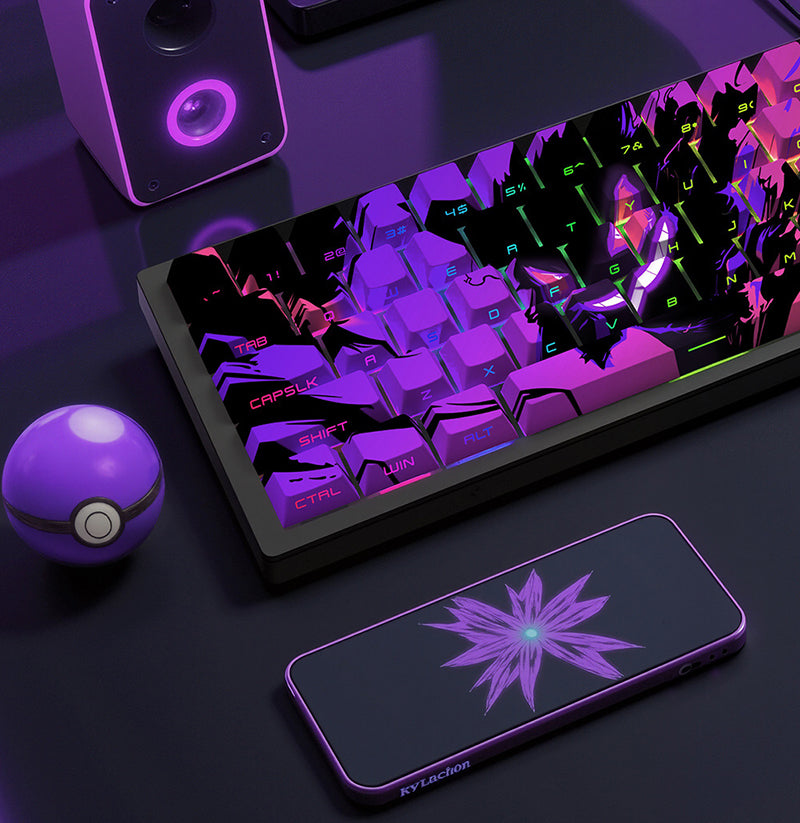Pokemon Gengar Side Legends Backlit PBT Keycaps